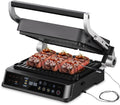 AMAZHEF Griglia Elettrica Multifunzione 2000 W - Macchina 6 in 1 con Sensore Temperatura - Doppio Termostato e Funzione Sear 280 C - Grill Panini Waffle