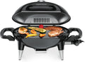 ROMMELSBACHER BBQ 4000 - Barbecue Elettrico 2200 W Nero - Griglia in Ghisa con Coperchio a Cerniera - Temperatura fino a 300 C