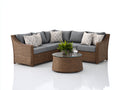 Divani da esterno-rattan-vetro-tessuto-245x245x82 cm-marrone-grigio-moderno lounge