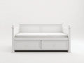 Divano letto-Legno-MDF-213x96x93 cm-Bianco-Neoclassico elegante