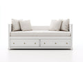 Divano letto-Legno-MDF-210x94x82 cm-Bianco-Classico sobrio