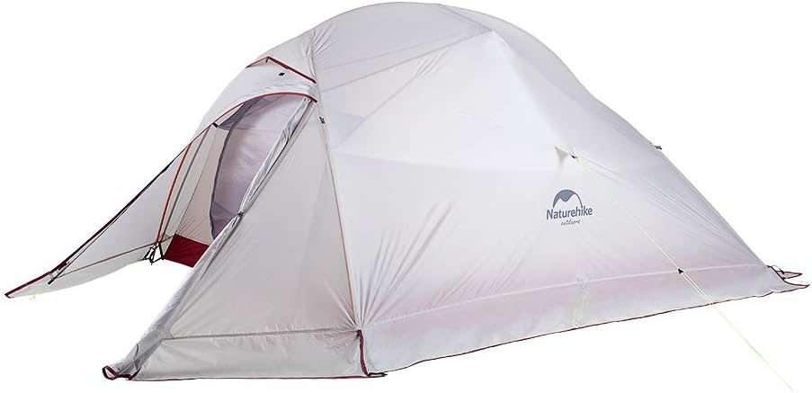 Tenda Naturehike Cloud Up 2 da trekking 4 stagioni - struttura leggera impermeabile e anti insetti - peso 1,9 kg con pali picchetti e corde - per escursionismo e alpinismo