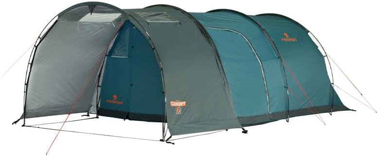 Tenda Ferrino Fenix 6 per 6 persone - struttura rettangolare impermeabile con pavimento largo 380 cm - modello da 15,5 kg per 3 stagioni - per trekking e campeggio