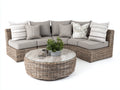 Divani da esterno-rattan-vetro-tessuto-255x255x84 cm-grigio naturale-grigio chiaro-elegante contemporaneo