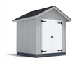 Casetta da giardino-Legno-235x175x230 cm-Grigio chiaro-Bianco-Stile nordico