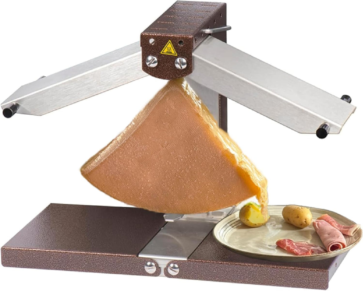 Louis Tellier Brézière Signature Original - Raclette elettrica per 1 fino a 6 persone - Potenza 1000 W - Rampe riscaldanti regolabili in acciaio