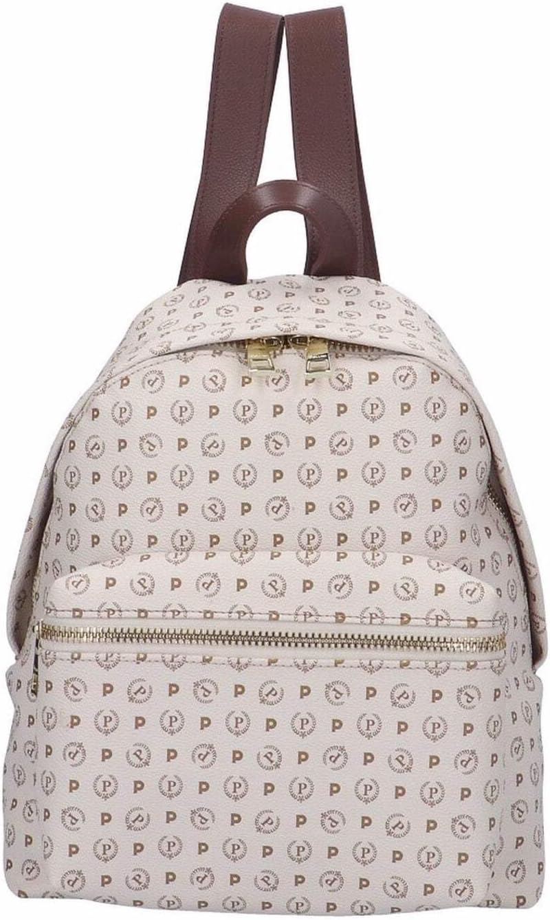 Pollini Heritage TE8412PP03Q - Zaino Donna in PVC - Collezione Heritage - Modello da Schiena Prodotto in Svizzera