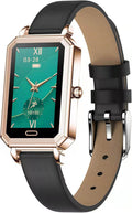 Smartwatch Fitness Donna 1.1 Pollici - Touch Screen Bluetooth e GPS - Promemoria Chiamate Sonno e Attività - Impermeabile IP68 Nero