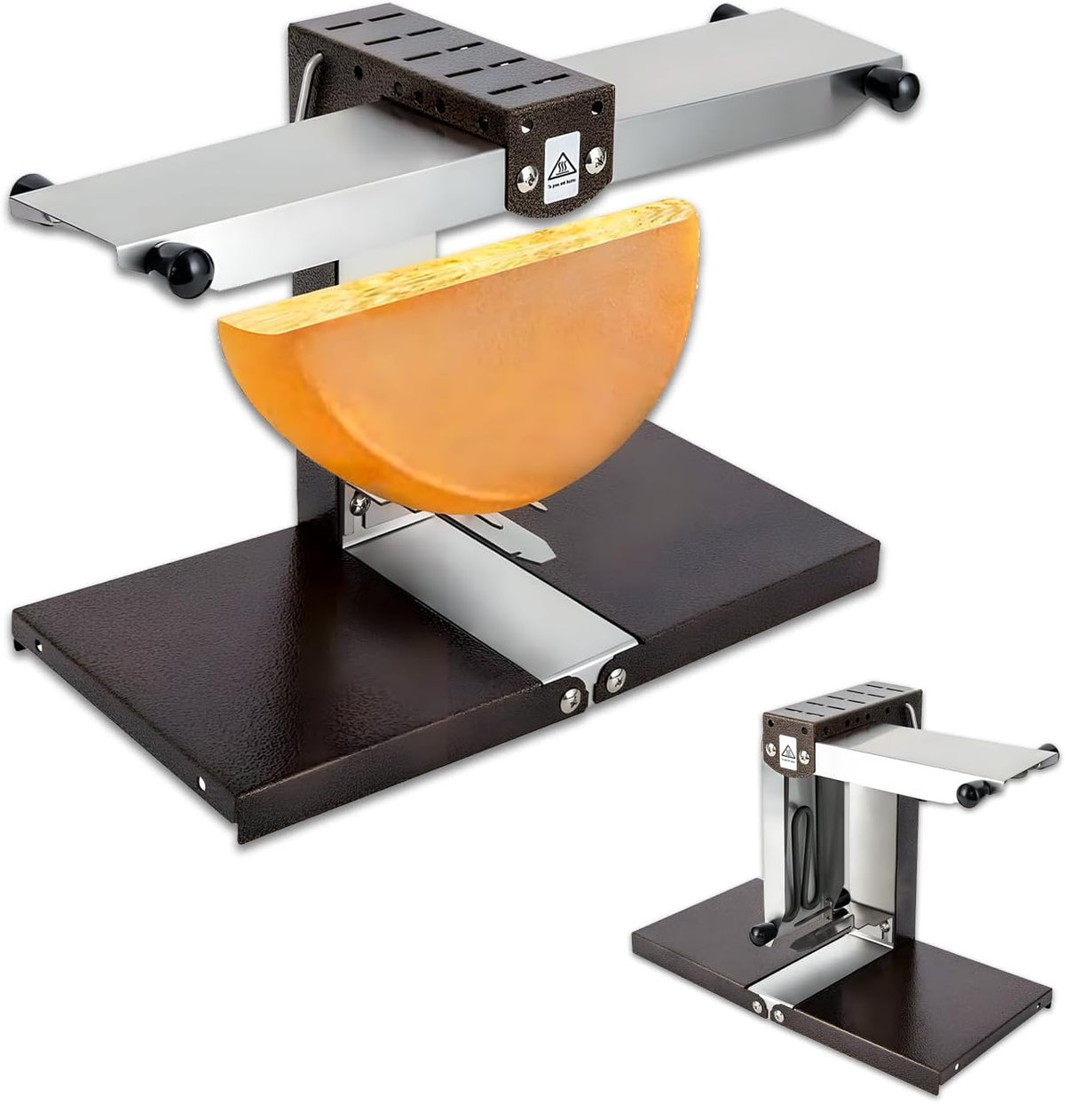 WTRYRN Scaldaformaggio Raclette Tradizionale Francese 110 V - Tubi in Acciaio Inossidabile 304 - Ampia Superficie di Appoggio - Per Ristoranti Europei
