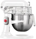 KitchenAid 5KSM7990XBWH - Impastatrice planetaria professionale 500 W - Ciotola 6.9 L in acciaio inox - Design bianco per preparazioni capienti