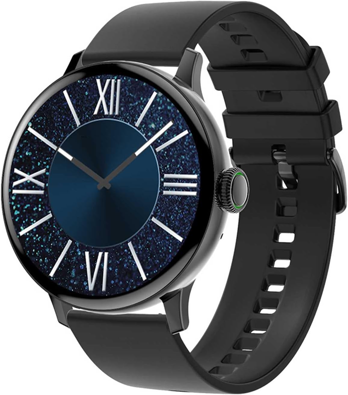 Smartwatch Donna 1.19 Pollici - Touch Screen Rotondo e Chiamata Bluetooth - Quadrante Personalizzato Musica e Password - Braccialetto Sportivo Modello B