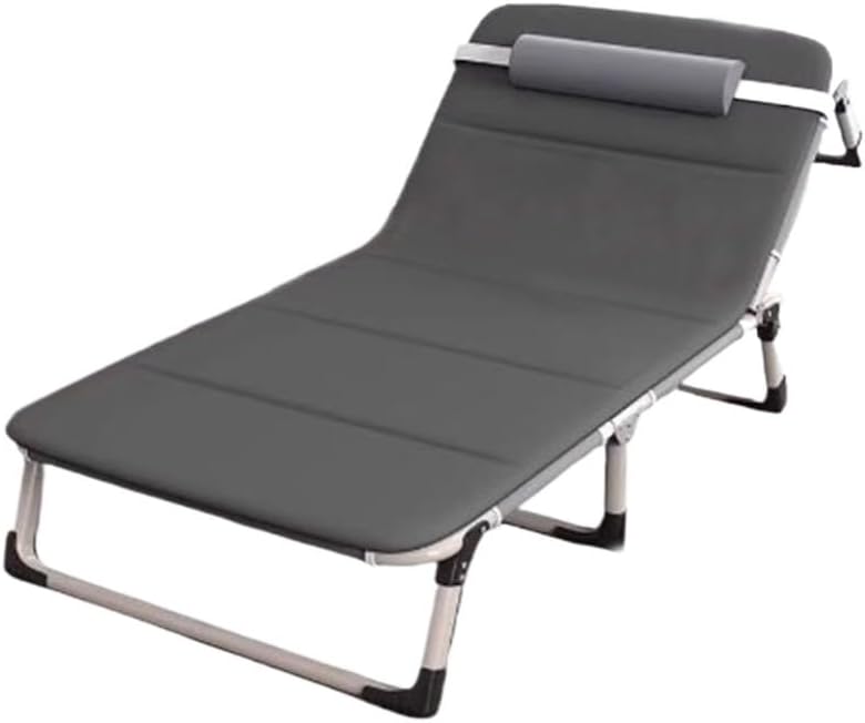 Lettino da campeggio pieghevole per adulti - letto da viaggio leggero e reclinabile - struttura compatta portatile - per casa esterni pisolini e avventure