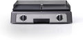 Cuisinart Grill e Piastra XL - Plancha Elettrica 2200 W in Acciaio Inox - Cottura a Doppia Zona da 90 a 260 C - Piastra Rimovibile Antiaderente