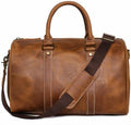 Borsa uomo da viaggio e lavoro - Struttura in vera pelle - Modello a tracolla dal design semplice - Chiusura con fibbia