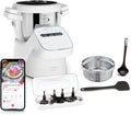 Moulinex Companion HF8408F1 - Robot da Cucina Multifunzione 1550 W Grigio - 14 Funzioni e 12 Programmi Automatici - Capacità XL per Fino a 10 Persone