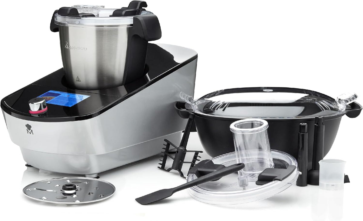 MasterPRO by Carlo Cracco - Robot da cucina multifunzione 1000 W - Capacità 3.5 L con 12 programmi - Controllo LED touch e funzione vapore