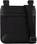Emporio Armani Y4M185 Y216J - Borsello Eco a Tracolla Nero - Chiusura Zip e Fodera Poliestere - Logo Aquila da Uomo