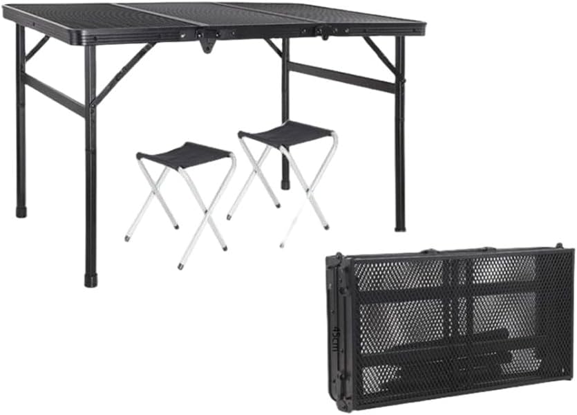 Tavolo pieghevole portatile in lega di alluminio - struttura ultraleggera da campeggio - piano per picnic barbecue e caffè - per giardino esterno e attività ricreative