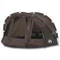 Tenda da pesca vidaXL per 4 persone 298 x 236 x 152 cm - poliestere con rivestimento PU e cuciture sigillate - struttura per 4 stagioni - con pali e borsa trasporto