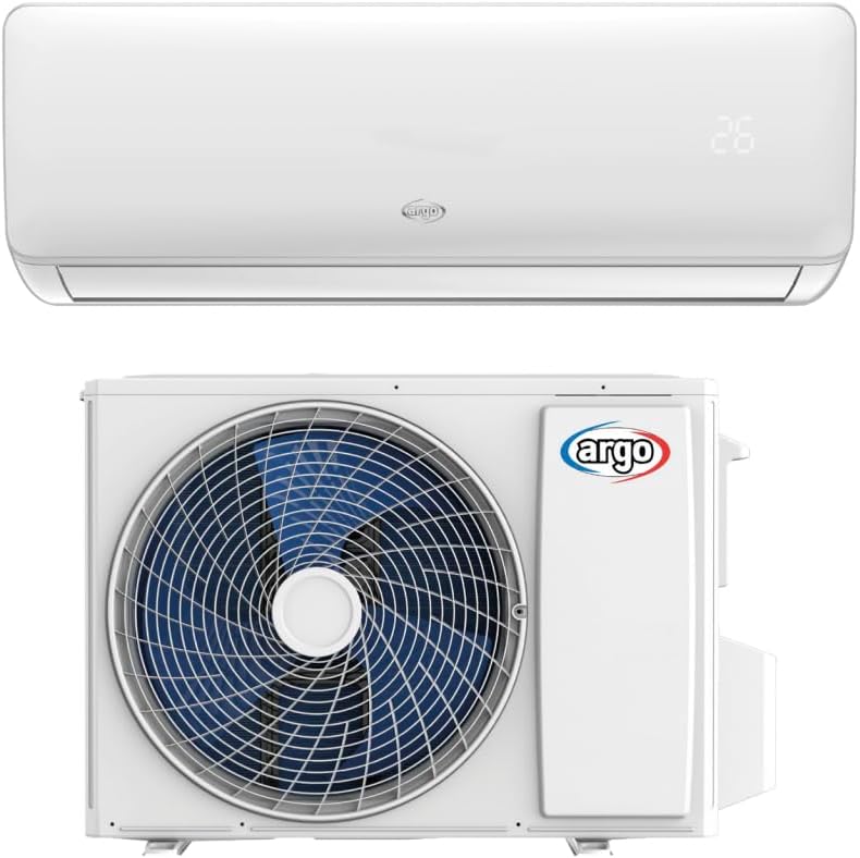 Argo Climadesign 9000 - Climatizzatore inverter 9000 BTU - Wi Fi e funzione riscaldamento - Classe A plus plus e A plus con rumorosità 22 dB