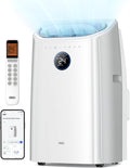 Dreo Climatizzatore portatile 10000 BTU - Ventola e deumidificatore senza drenaggio - Controllo tramite app e voce - Timer 24 ore con kit finestra