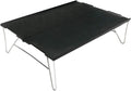 Tavolino pieghevole da campeggio nero - struttura in lega di alluminio - mini piano portatile da esterno - per campeggio picnic e attività all'aperto