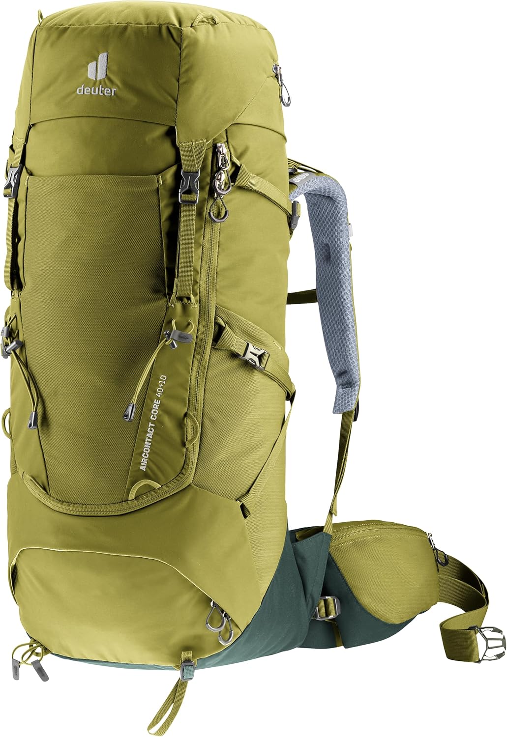 Zaino Deuter Aircontact Core 40+10 2024 da uomo - capacità espandibile per trekking - struttura per escursioni e viaggi outdoor - modello per equipaggiamento di più giorni