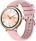 Kmccd Smartwatch Donna Rosa - Full Touch con Fitness Tracker - Frequenza Cardiaca Pressione e Contapassi - Impermeabile IP67 Android iOS