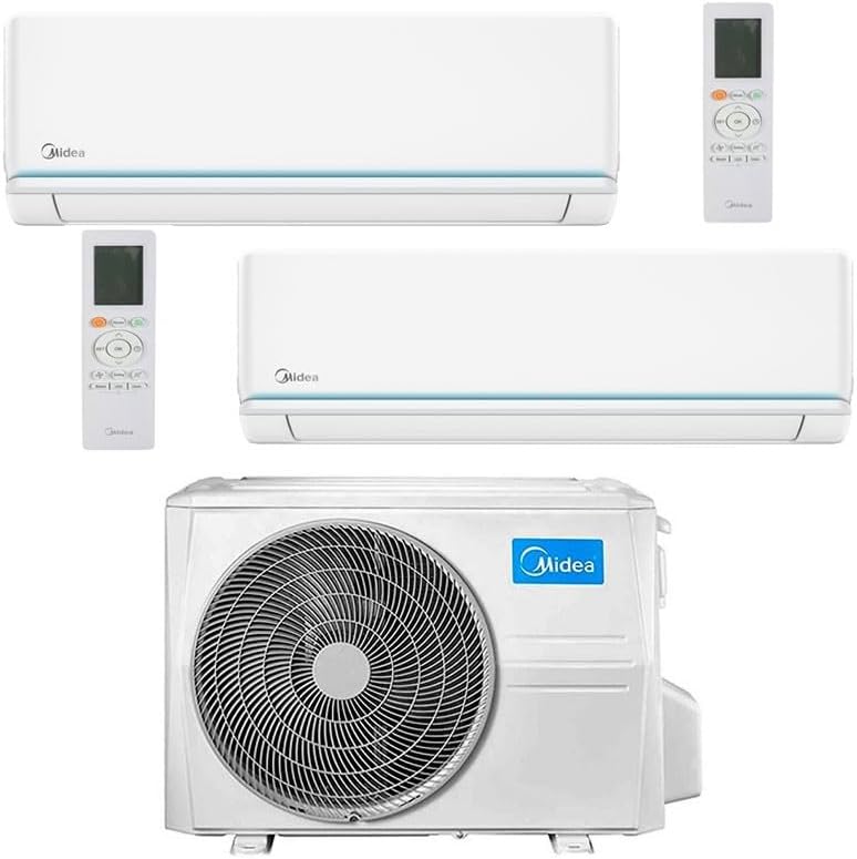 Midea Evolution M2OG-14HFN8-Q - Climatizzatore dual split inverter 9000 e 12000 BTU - Refrigerante R32 e Wi Fi Ready - Classe A plus plus e A plus