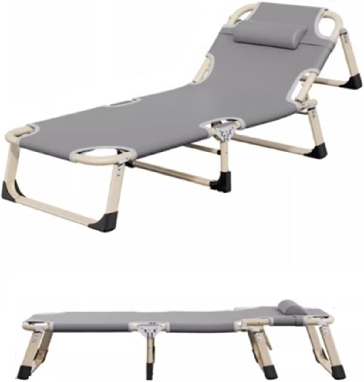 Letto reclinabile portatile multifunzione - poltrona singola per dormire e riposare - formato compatto - per camera da letto ufficio e campeggio
