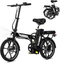 EVERCROSS bici elettrica per adulti - ruote Fat Tire 16 pollici e motore 250 W - batteria rimovibile - velocità fino a 25 km h e freni a doppio disco