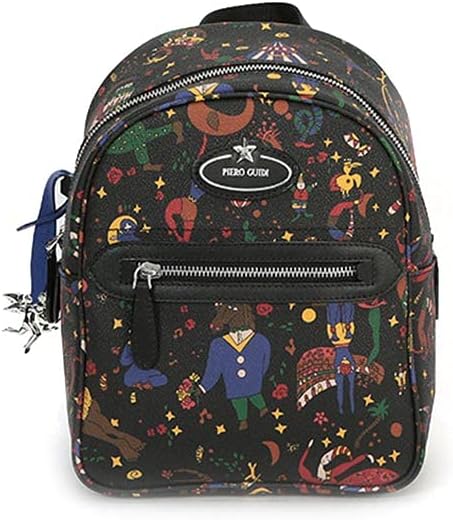 Piero Guidi Backpack Small - Zaino donna formato piccolo - Design compatto per uso quotidiano - Lavabile a mano o in lavatrice a freddo