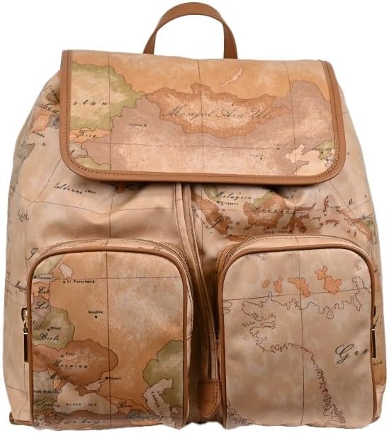 Alviero Martini 1A Classe Geo Soft - Zaino donna con doppia tasca - Design pratico per città - Manutenzione con lavaggio a mano