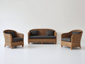 Divani da esterno-rattan-tessuto-150x78x86 cm-marrone naturale-antracite-classico rustico