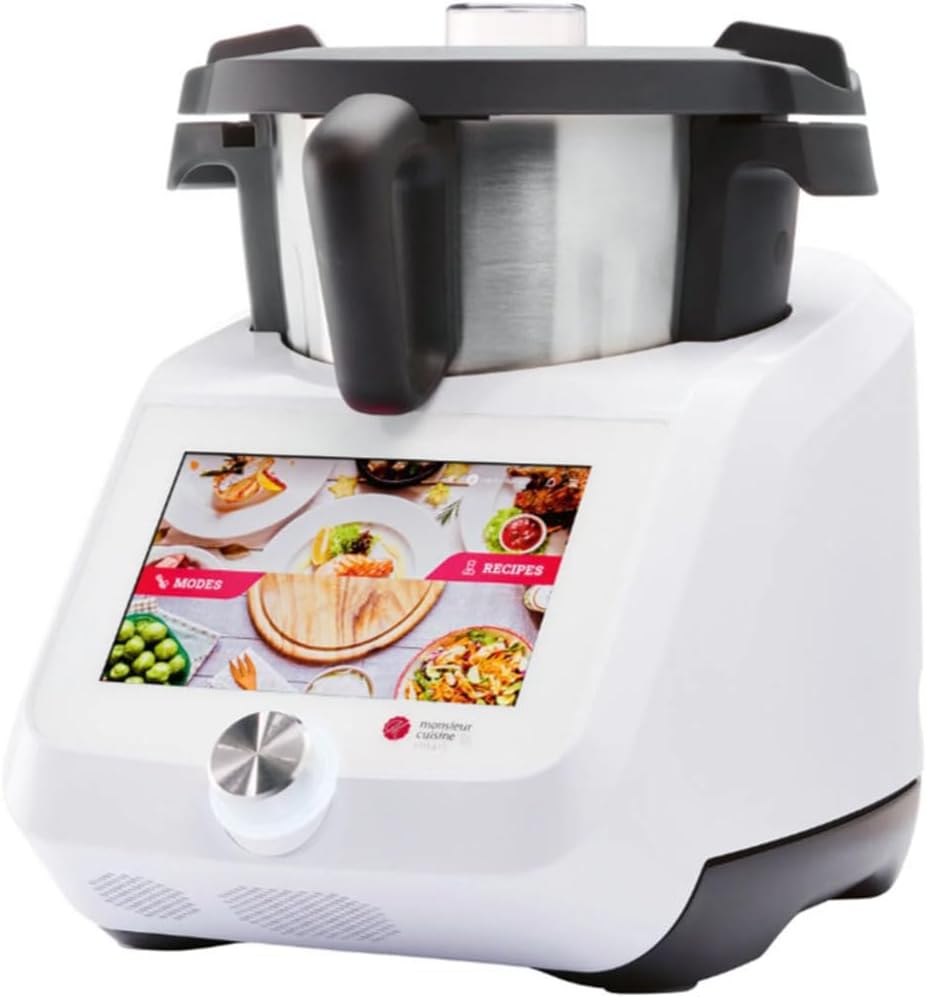 SilverCrest Monsieur Cuisine Smart SKMS 1200 A1 - Robot da cucina 1200 W - Display da 8 pollici e WLAN - Funzione programmabile per cucina quotidiana