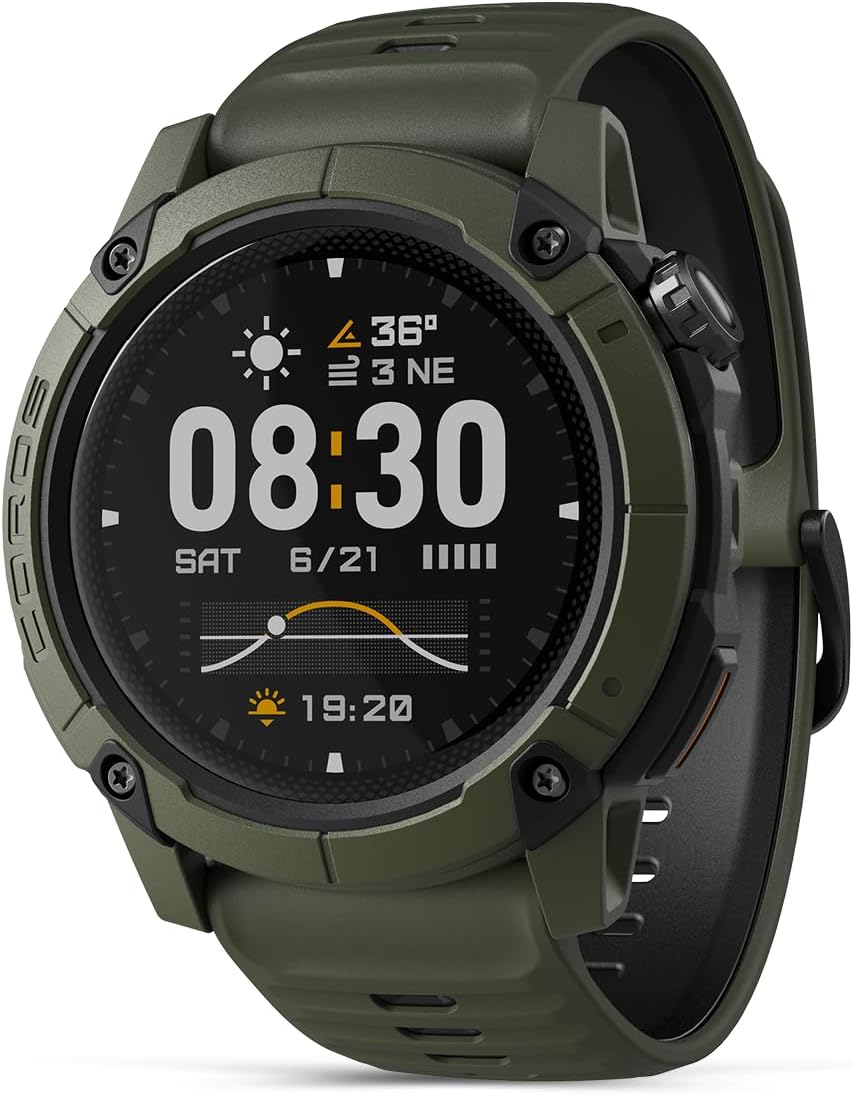 COROS NOMAD Orologio GPS Sportivo - Touchscreen MIP 1.3 Pollici e Mappe Globali - Navigazione Turn by Turn - Batteria fino a 22 Giorni