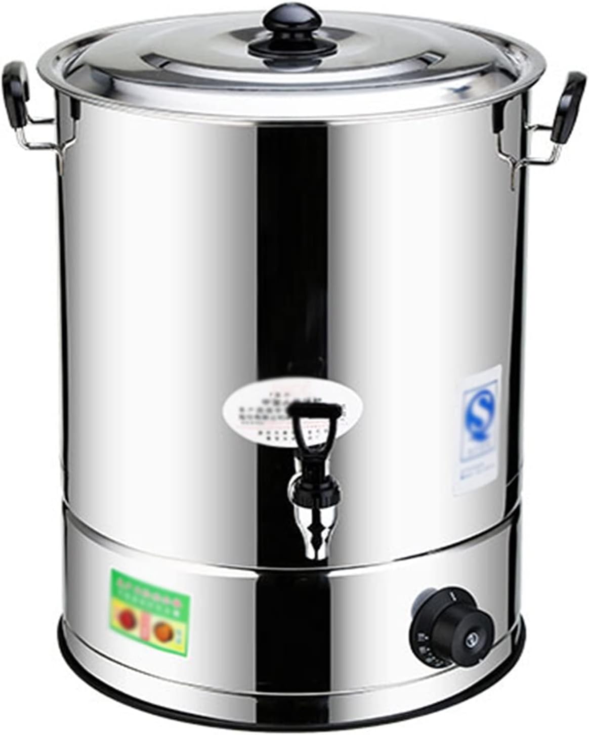 HCZKIUJY Silver 80L - Distributore bevande calde in acciaio inox - Secchio isolante con rubinetto - Per tè al latte buffet feste e catering