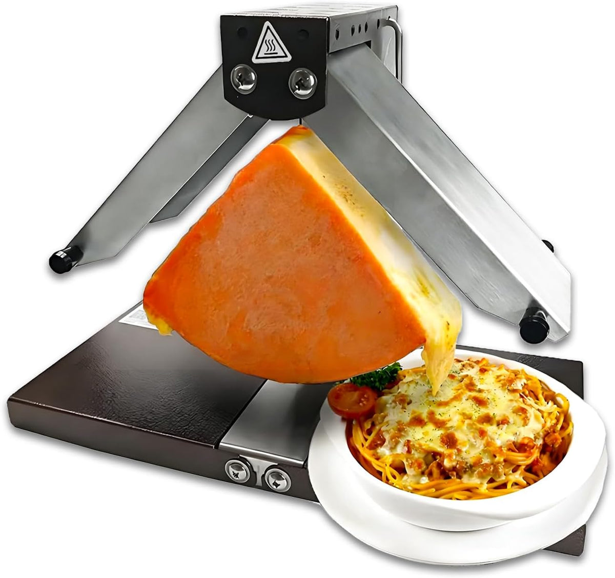 WTRYRN GH-1000A Scaldaformaggio Raclette 220 V - Barre Riscaldanti Pieghevoli - Riscaldamento fino a 300 C - Interruttore di Sicurezza per Ristoranti