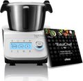 Ufesa TotalChef RK3 - Robot da Cucina Multifunzione 1600 W - 30 Funzioni con Bilancia Integrata - Design Bianco e Nero con Maniglia per Uso Pratico