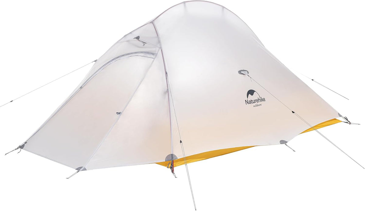 Tenda Naturehike Cloud Up 2 per 2 persone 270 x 130 x 105 cm - doppio strato in nylon rivestito silicone - impermeabile per 3 stagioni - per trekking e alpinismo