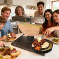 JIYINGHUI Scioglitore professionale per raclette - Macchina elettrica per mezza forma - Angolo e altezza regolabili - Per uso domestico e commerciale