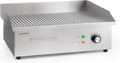 Klarstein Grillmeile 3000R Pro - Piastra elettrica professionale 3000 W - Superficie ondulata in ghisa 54,5 x 35 cm - Temperatura da 50 a 300 C
