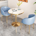 Set tavolo da pranzo e 2 sedie azzurro chiaro - combinazione moderna per piccoli spazi - tavolo compatto per due persone - per casa cucina e trattative commerciali
