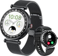 Smartwatch Donna 2025 1.19 Pollici - Display AMOLED Ultrasottile e Chiamata Bluetooth - Ciclo SpO2 Sonno e Oltre 110 Sport - Design Femminile