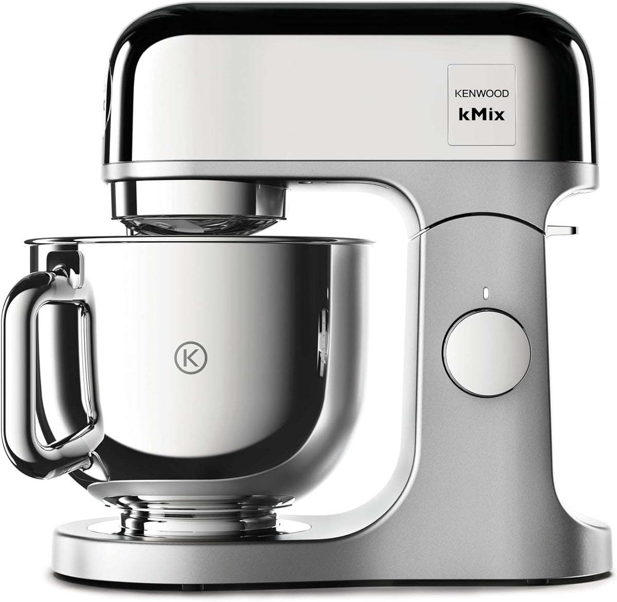 Kenwood KMX760CH - Impastatrice Planetaria 1000 W Cromata - Ciotola in Acciaio Inox da 5 Litri con Manico - 3 Utensili e Oltre 20 Accessori Opzionali