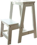 Sedia sgabello pieghevole multifunzionale colore B - struttura salvaspazio con funzione ripiano - design portatile - per arredamento e utilizzo domestico