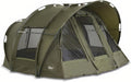 Tenda da pesca Lucx Leopard Bivvy verde oliva per 3 persone - impermeabilità 10000 mm con cuciture sigillate - struttura da 15 kg - con pavimento finestre e picchetti