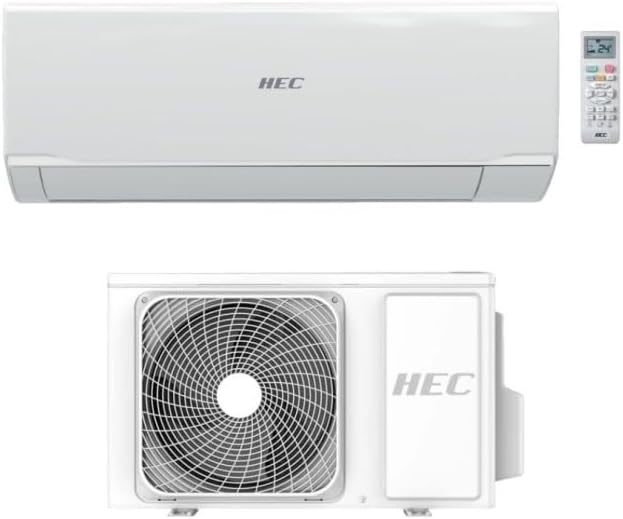 HEC by Haier Tide R HEC25RECO-IN - Climatizzatore Monosplit Inverter 9000 BTU - WiFi Integrato Classe A Plus Plus - Modello Bianco per Ambienti fino a 60 m2