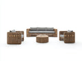 Divani da esterno-rattan-tessuto-168x76x72 cm-marrone naturale-grigio-bohémien moderno